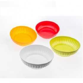 INSALATIERA IN PLASTICA DIAM. 25 Bianco/Giallo O./Verde