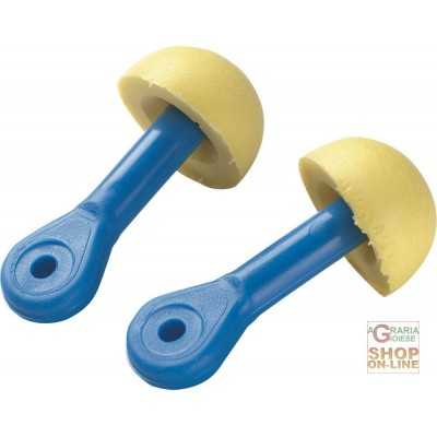 EARPHONE INSERTS WITH BLUE LEG AND WITHOUT CORD PER PAIR
