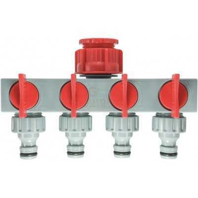 IPIERRE RAMPA FIL.3/4F CON 4 RUBINETTI 