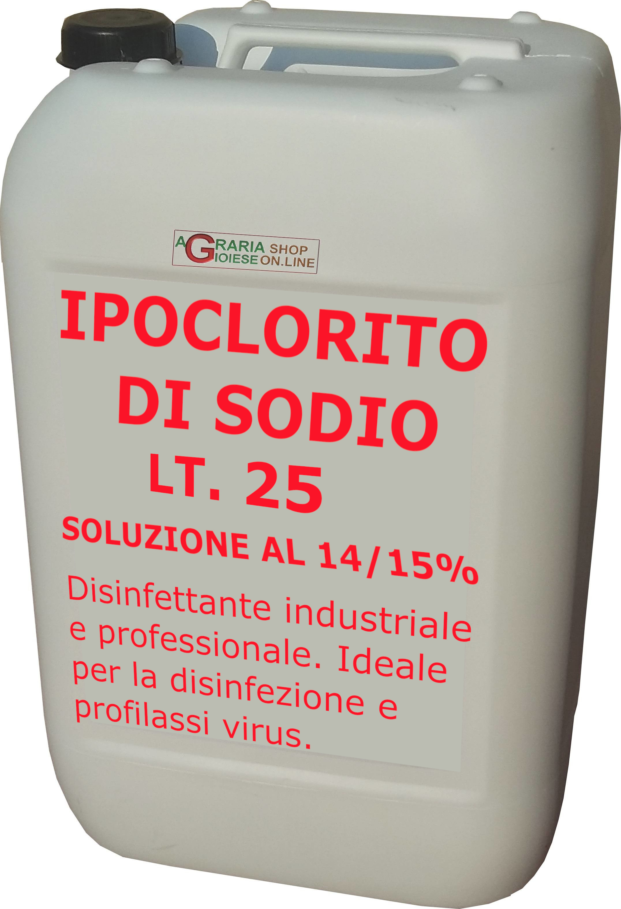 IPOCLORITO DI SODIO SOLUZIONE 14/15 USO INDUSTRIALE E PROFESSIONAL&hellip;