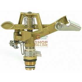 ADJUSTABLE SECTOR SPRINKLER IN ZAMAK BRASS 1/2 inch.