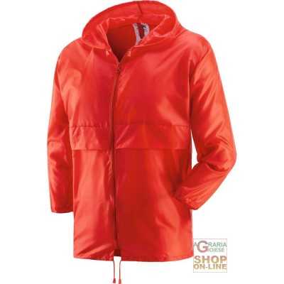 K WAY WITH ZIPPER RED COLOR TG ML XL XXL