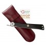 KAI FOLDING KNIFE EBONY HANDLE STAINLESS STEEL BLADE CM. 19