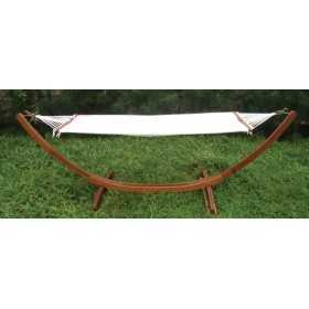 KERUING HAMMOCK WITH SUPPORT cm. 320x100x100h.
