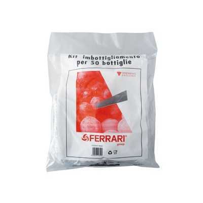 KIT 50 TAPPI IN PLASTICA ALETTATI CON 50 GABBIETTE 