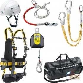 FALL ARREST KIT WITH METALLIC STRUCTURE COMPLETE WITH BAG