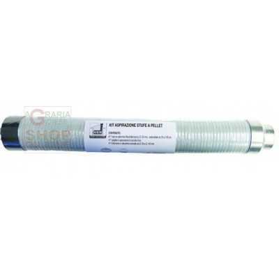 KIT ASPIRAZIONE STUFE PELLET CON GRIGLIA ESTERNA CM. 45-150 