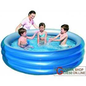 BESTWAY 51043 INFLATABLE POOL ROUND CM.201x53h.