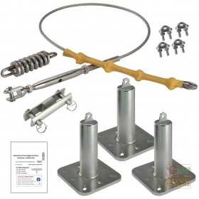 SELF-ASSEMBLING LIFELINE KIT WITH 3 POLES HEIGHT 350 MM