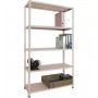 KIT SCAFFALI PANDA A 5 RIPIANI 40X120 CON ASTE INTERE 
