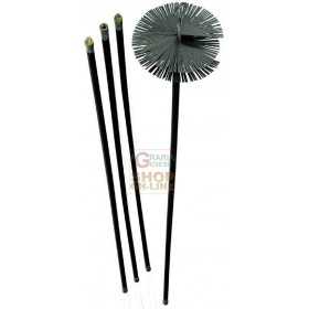 CHIMNEY SWEEP KIT 6 RODS CM. 140 DIAMETER MM. 200