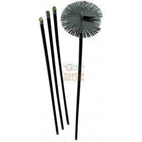 CHIMNEY SWEEP KIT 6 RODS CM. 140 DIAMETER MM. 300