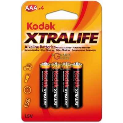 KODAK MINISTILE ALKALINE BATTERIES AAA PCS. 4