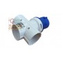 INDUSTRIAL ADAPTER WITH 3 SCHUKO SOCKETS