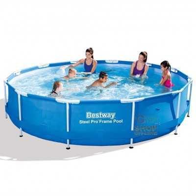 BESTWAY 56415 POOL WITH FRAME WITHOUT FILTER PUMP STEEL FRAME