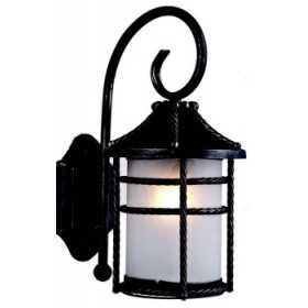 ANVERSA LANTERN WITH RUST-COLORED ARM