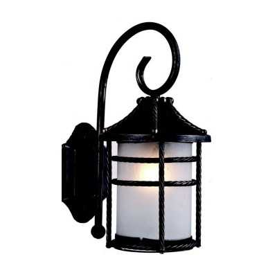 ANVERSA LANTERN WITH RUST-COLORED ARM