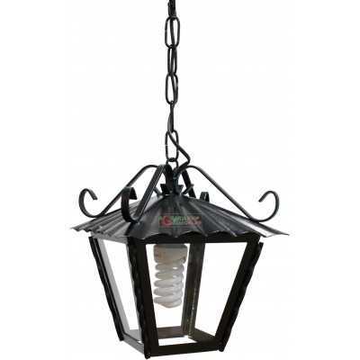 WROUGHT IRON LANTERN WITH CHAIN MOD.ANTICO