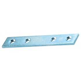 PLATES WITH 4 STRAIGHT HOLES IN GALVANIZED STEEL CM. 14 PCS. 5