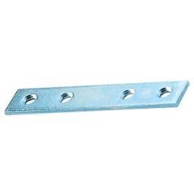 PLATES WITH 4 STRAIGHT HOLES IN GALVANIZED STEEL CM. 8 PCS. 5