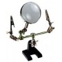 Magnifying glass with pliers for electronics diameter mm. 63