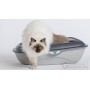 Practical and hygienic Bama Shuttle litter with splash guard