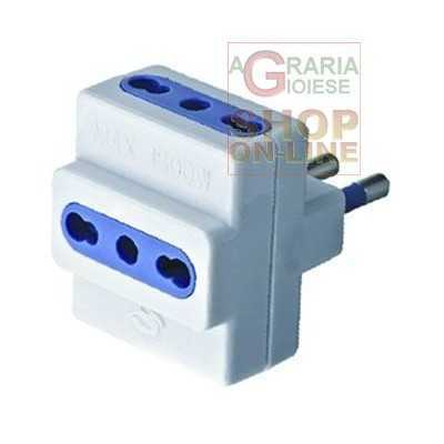 ADATTATORE MULTIPLO 250V 16A CON T 