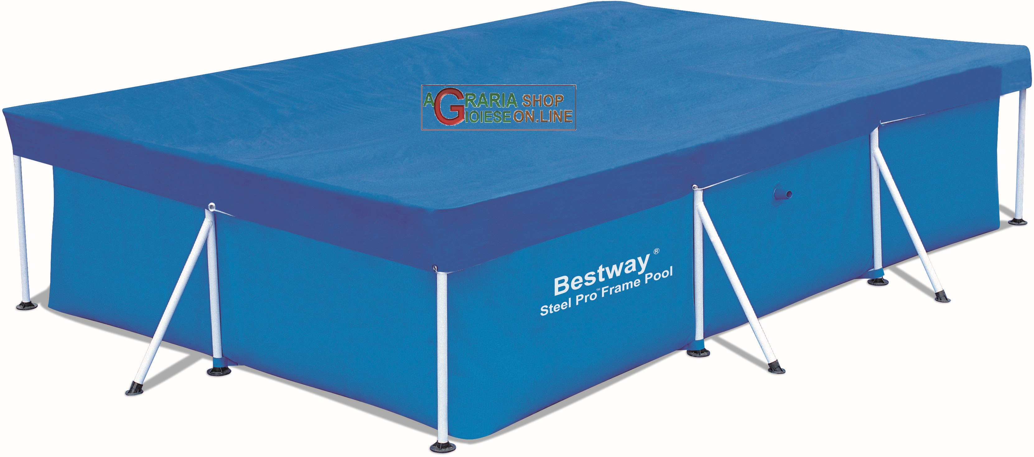 BESTWAY 58106 TELO TOP COPERTURA PISCINA RETTANGOLARE CM. 300 X 201