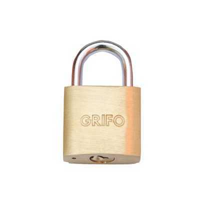 BRASS PADLOCK GRIFO MM. 40 IN BLISTER
