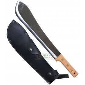 FORGED MACHETE WITH LEATHER SHEATH CM. 50