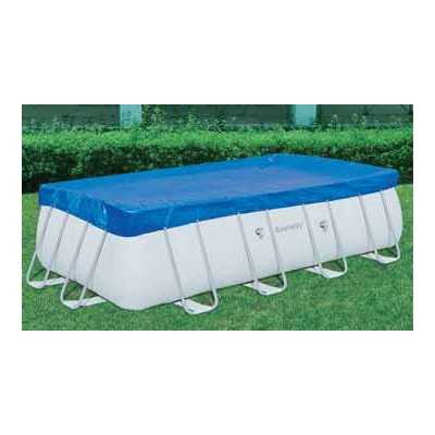 BESTWAY 58231 TOP COVER POOL COVER WITH FRAME DIAM. CM. 287X201
