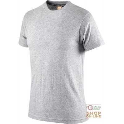 T-SHIRT COTTON SHORT SLEEVE GR 110 COLOR MELANGE GRAY TG S XXL