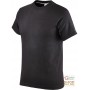 MAGLIETTA COTONE MEZZA MANICA GR 145 COLORE NERO TG S XXL 
