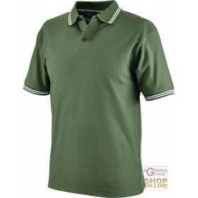 MAGLIETTA POLO 100% COTONE CARDATO GR 190 COLORE VERDE TG S XXL 