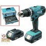 MAKITA TRAPANO CON 2 BATTERIE 18 VOLT LITIO HP457DWEX CON