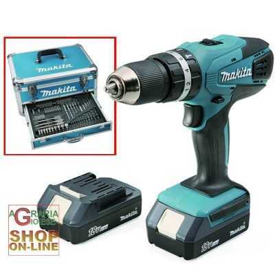 MAKITA DRILL WITH 2 18 VOLT LITHIUM BATTERIES HP457DWEX WITH