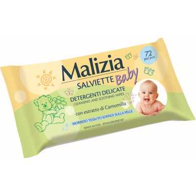 MALIZIA BABY SALVIETTE DETERGENTI DELICATE 72 PEZZI 