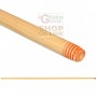 MANICO LEGNO EXTRA PER SCOPA CM.130 ATTACCO FILETTATO 