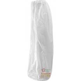 POLYTHENE SLEEVES CM 40X20 PACK OF 25 PAIRS COLOR WHITE