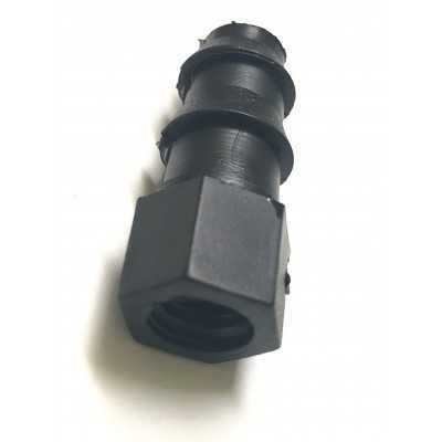 ADATTATORE PORTAGOMMA PER TUBO NERO PN4 DIAM. 16 CON USCITA