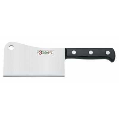 STAINLESS STEEL CLEAVER CM. 22 BONOMI RIVETED PLASTIC HANDLE