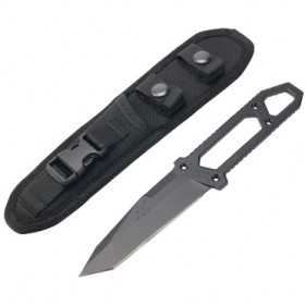 MANTIS KNIVES FIXED BLADE KNIFE IN BLACK ANODISED STEEL MKN MF1