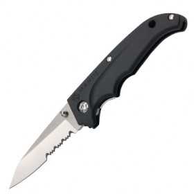MANTIS KNIVES FOLDING KNIFE BLACK PLASTIC HANDLE MKN MT3