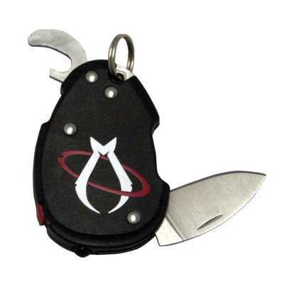 MANTIS KNIVES KEY RING WITH STEEL BLADE AND BOTTLE OPENER MKN B3
