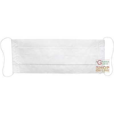 DISPOSABLE PAPER MASK WITH ELASTIC 19X7 CM PACK 100 PIECES
