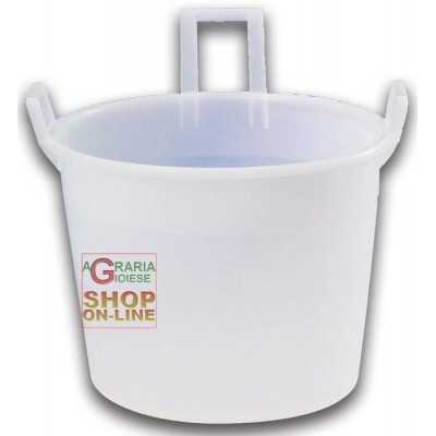 TUB 3 HANDLES CM. 50 WHITE LT. 43