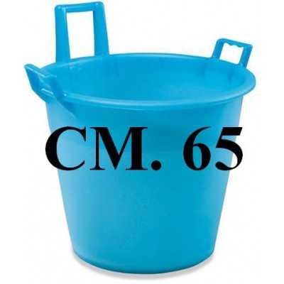 TUB 3 HANDLES CM. 65 BLUE LT. 83