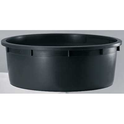 MASTELLONE VASO NERO CON FORI PER PIANTE LT. 285 
