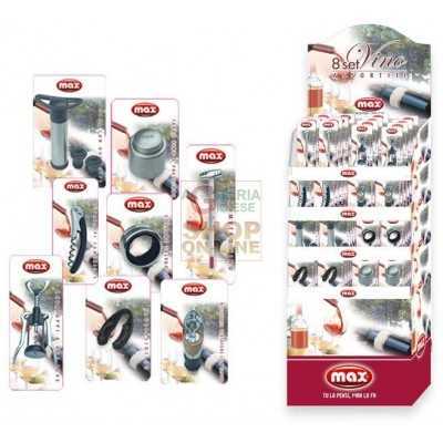 MAX ACCESSORI VINO 8 REF. 130 PZ IN PALLBOX 