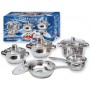 MAX BATTERY STAINLESS STEEL POTS 10 PIECES